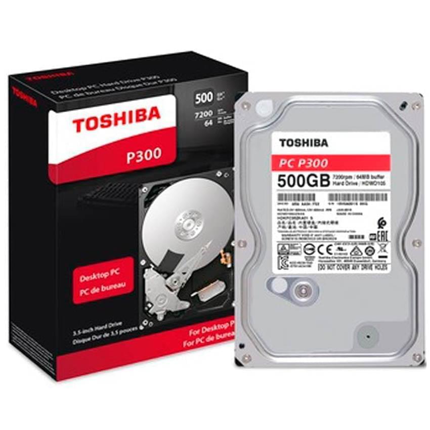 Disco Rigido Hdd 500Gb 3,5 Toshiba P300 Retail